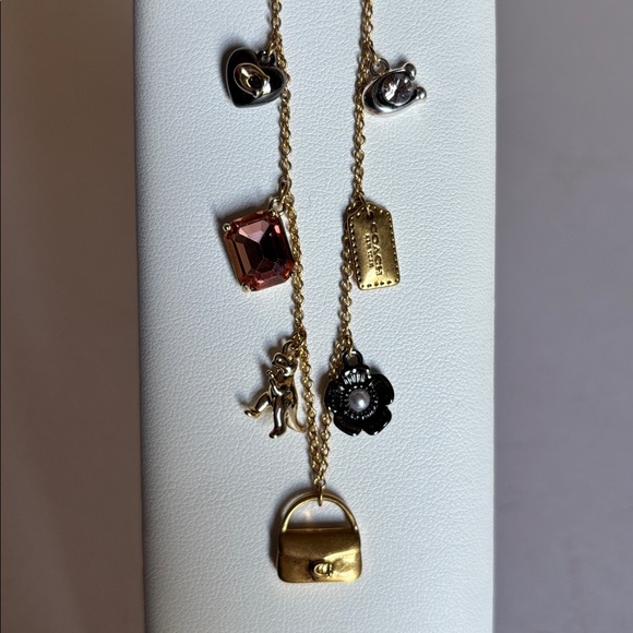 Coach Signature Mini Handbag Charm Necklace - Picture 5 of 7